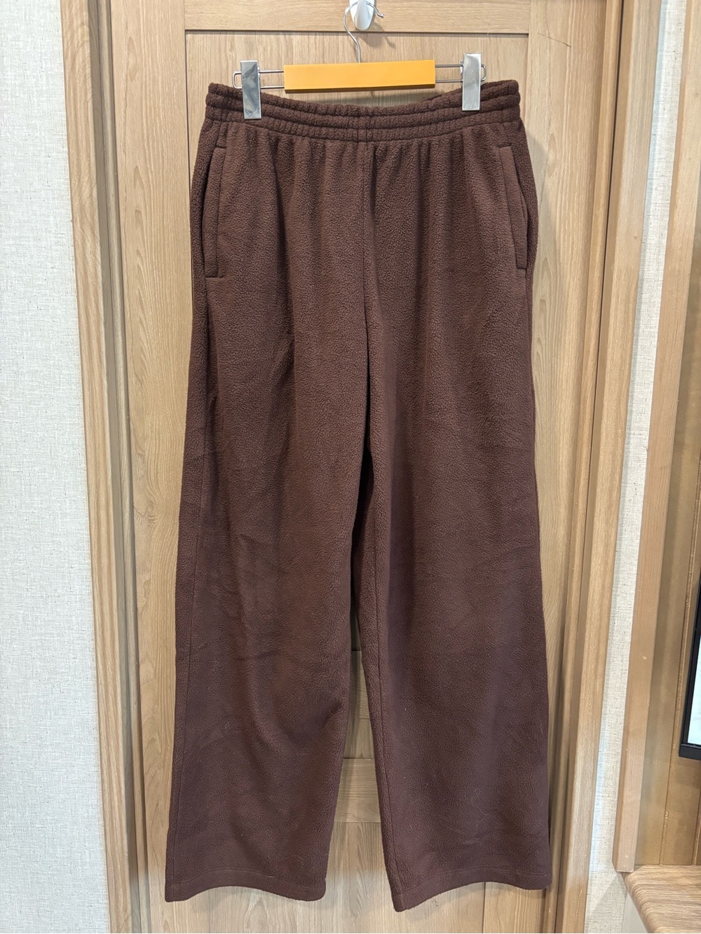 Skims Teddy Fleece Lounge Pant Sweatpants Size S Cozy Brown